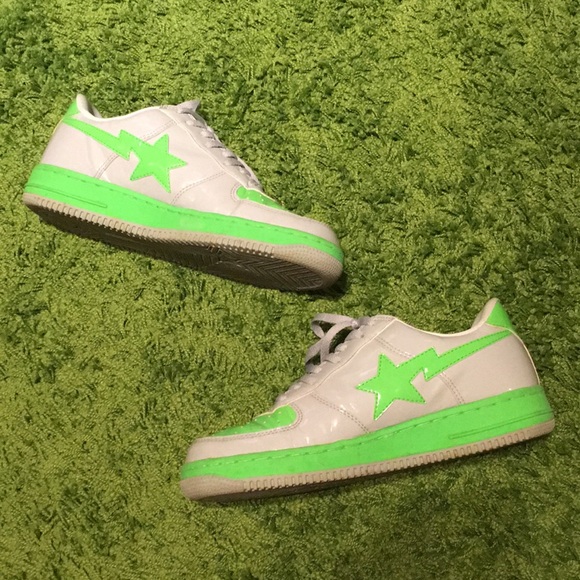 green bape shoes